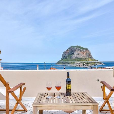 Monemvasia Modern Flat With Panoramic Sea View Luaran gambar