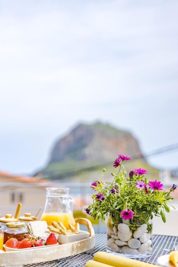 Monemvasia Modern Flat With Panoramic Sea View Luaran gambar