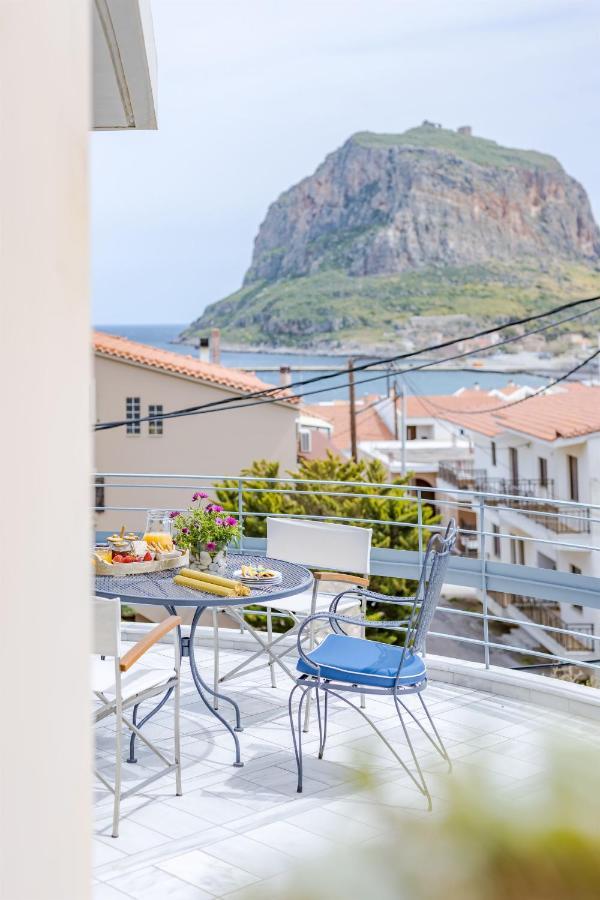 Monemvasia Modern Flat With Panoramic Sea View Luaran gambar