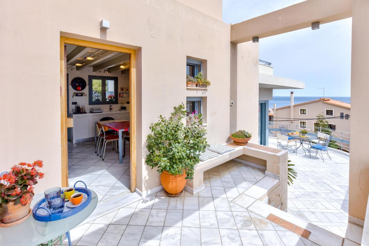 Monemvasia Modern Flat With Panoramic Sea View Luaran gambar